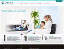 Tablet Screenshot of omega-heatpump.com